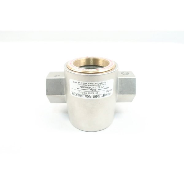 We Anderson Stainless Threaded 1/2In Flow Indicator SFI-300SS-1/2-G1-I2